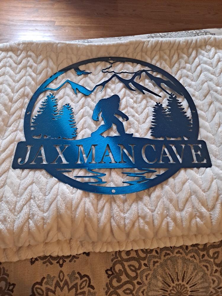 Sasquatch Outdoor Monogram - Customer Photo From CRYSTAL KIDD