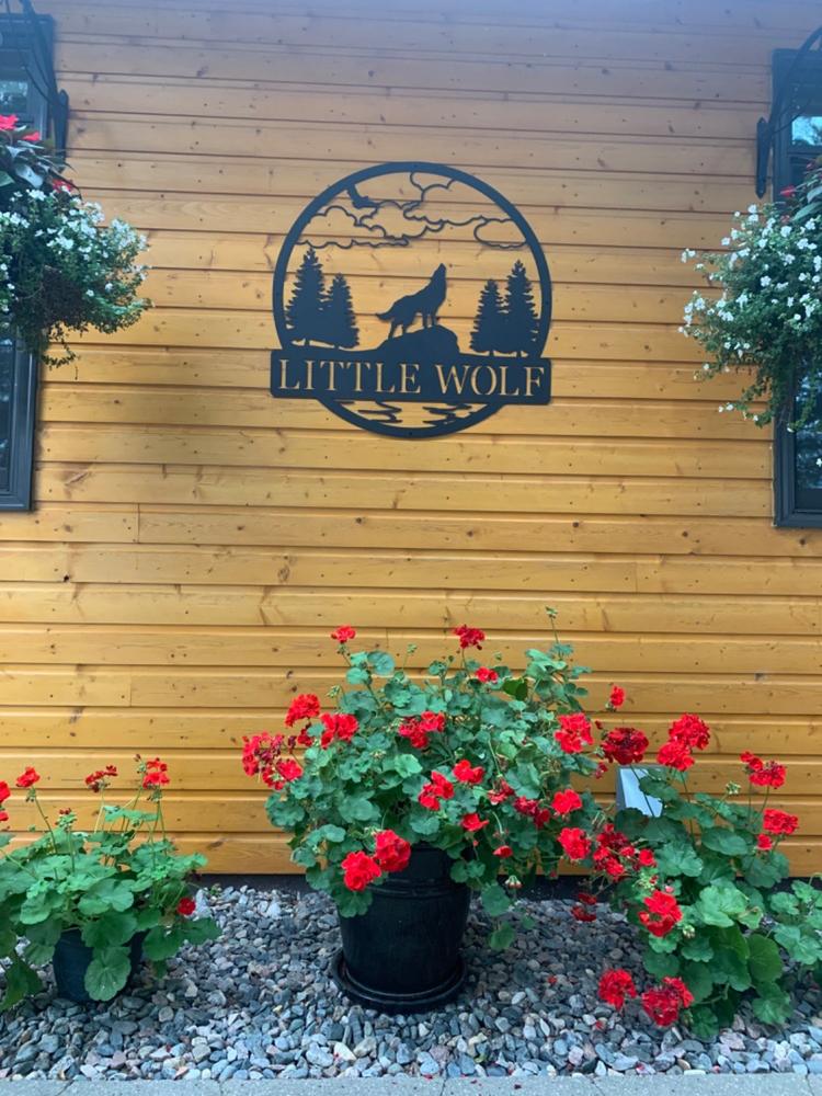 Wolf Outdoor Monogram - Customer Photo From Gail Anderson
