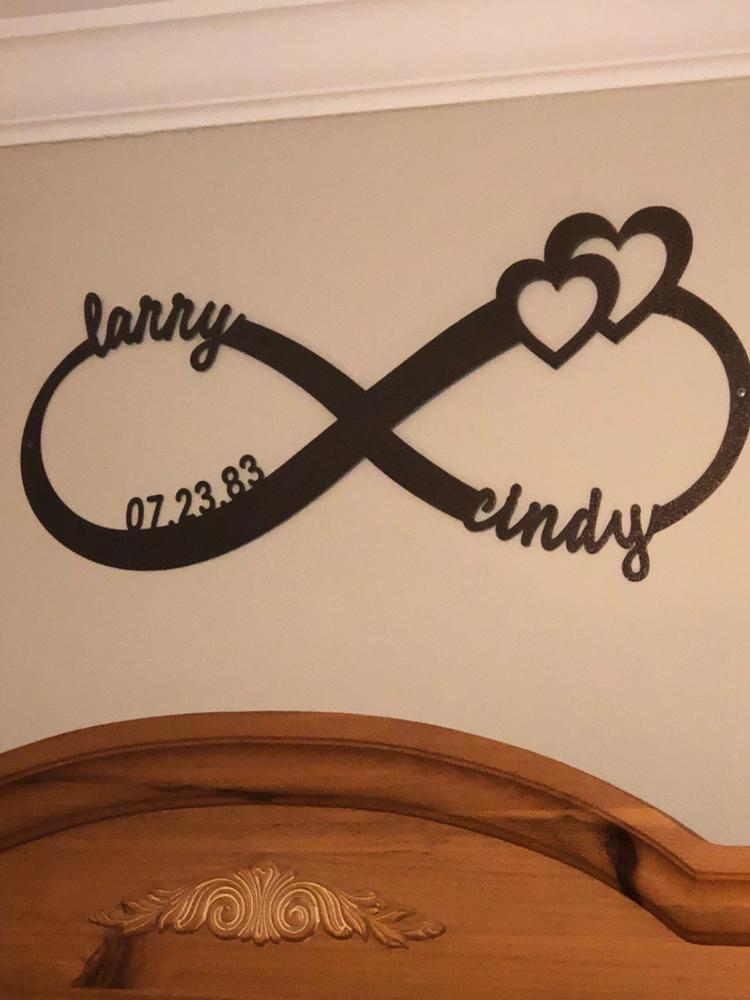 Infinity Monogram - Customer Photo From Cindy Purnell