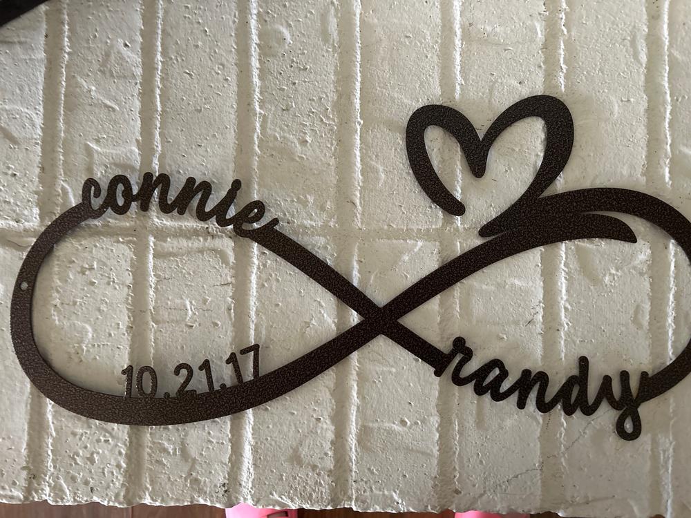 Infinity Monogram - Customer Photo From Connie Satsky