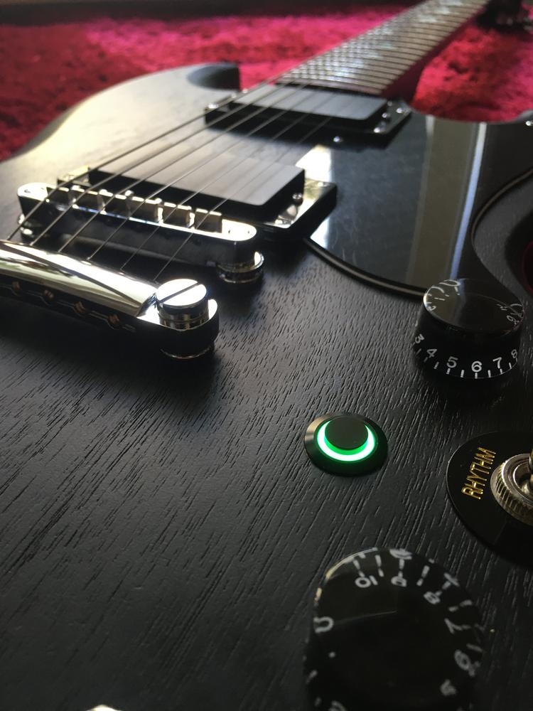 Black Stealth, LED Guitar Killswitch - Customer Photo From Paul