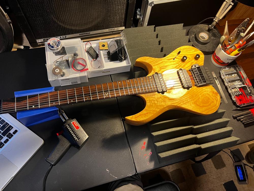 Black Stealth, LED Guitar Killswitch - Customer Photo From Matt F.