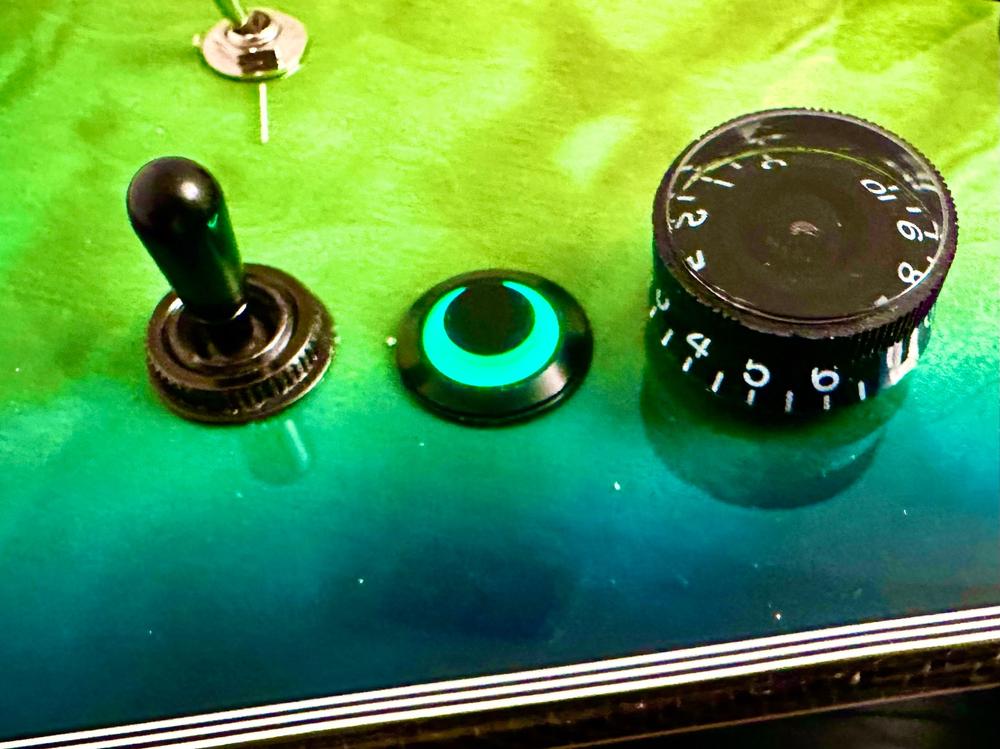 Black Stealth, LED Guitar Killswitch - Customer Photo From Lane Sparber
