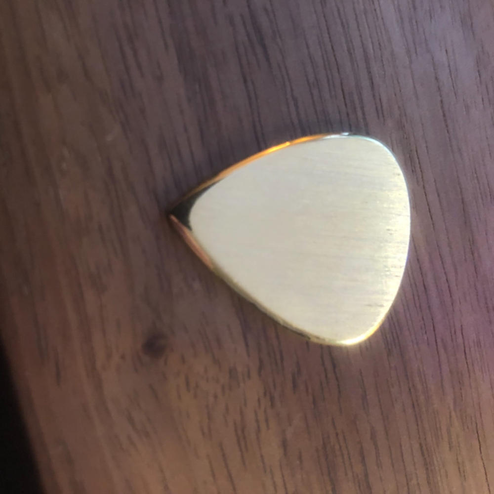 Brass Metal Guitar Picks - Iron Age Guitar Accessories