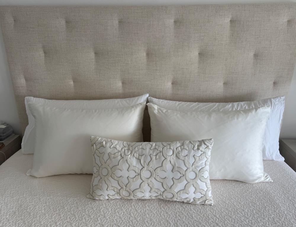 Pillowcase - White - Queen - Customer Photo From Julie M.
