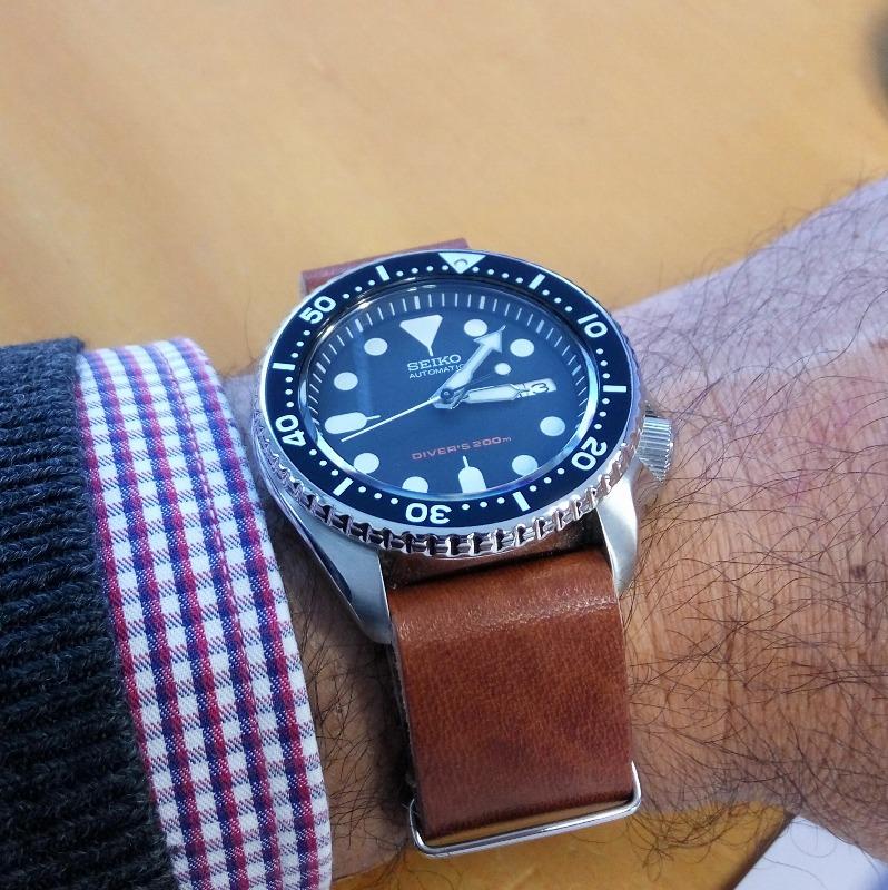 LUX LEATHER LIGHT BROWN NATO - Customer Photo From Alistair Dickinson