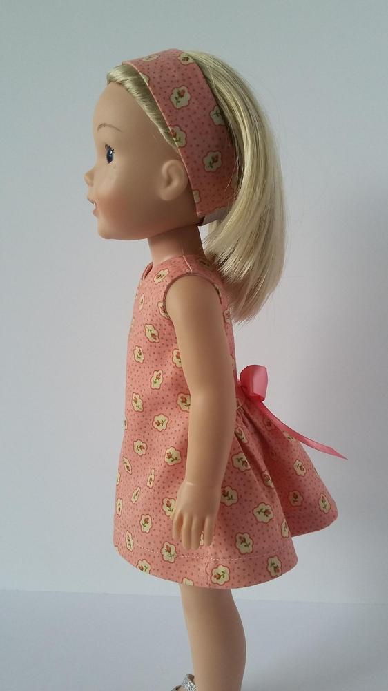 Love U Bunches Polka Dot Party Dress Doll Clothes Pattern