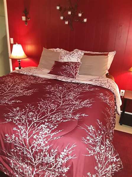 Lacey verified customer review of Burgundy 6 Piece Foliage Reversible Comforter Set