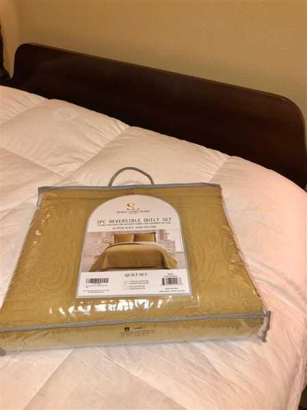 Kimmie verified customer review of Mustard Madison Quilt Reversible Collection + Two Free Sham Pillows