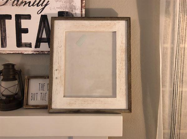 Barnwood Picture Frame with Whitewash Finish, Size 16x20 Reclaimed