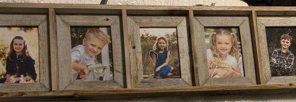 4×6 or 5×7 Multi Picture Panel Frame Up to 9 Opening Rustic Collage  Vertical – AllBarnWood