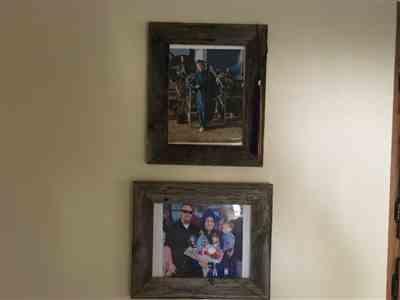 4x6 Picture Frames – Reclaimed Barn Wood Open Frame (No Glass or