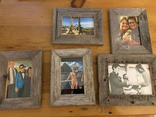 4x6 Picture Frames – Reclaimed Barn Wood Open Frame (No Glass or Back)