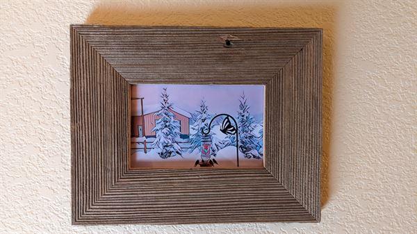4x6 Picture Frames – Reclaimed Barn Wood Open Frame (No Glass or