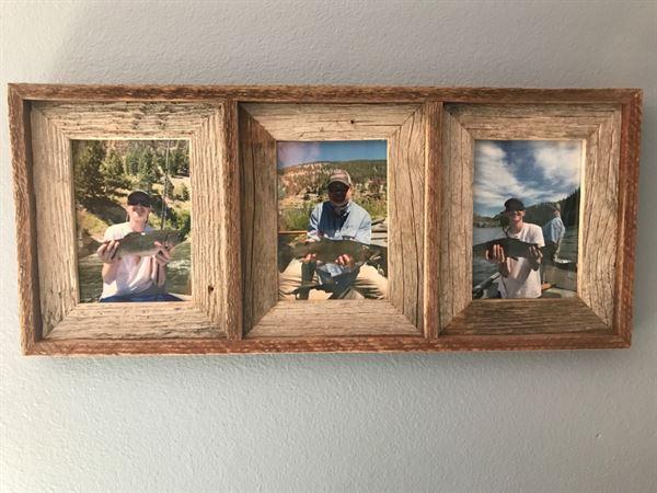 Multi Photo Picture Frame to hold 3 4 x 6 Photos in a Black