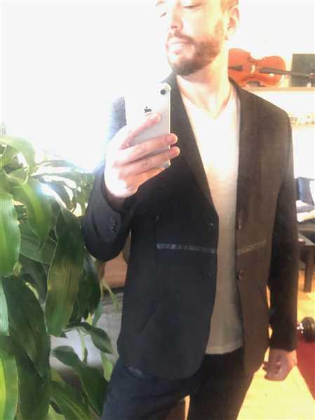 Ron Tomson LIGHTWEIGHT GEOMETRIC BLAZER BLACK Review