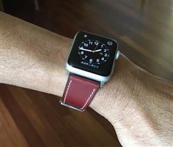 Swee L. verified customer review of Dark Brown French Calf Leather Apple Watch Band