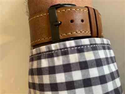 Anonymous verified customer review of Desert French Calf Leather Apple Watch Band