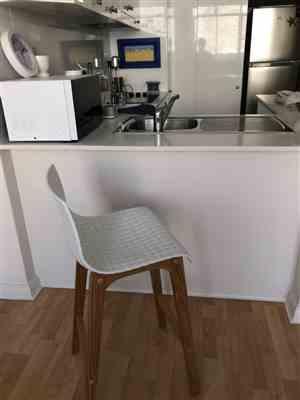 Darryl Bourke verified customer review of Byron Solid Oak Bar Stool in White Acrylic