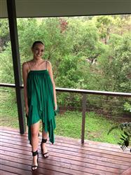 Amy P. verified customer review of Cedar Pleat Dress