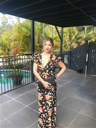 Malinda H. verified customer review of Butterfly Silk Floral Jasmine Dress