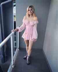 Paris J. verified customer review of Lillie Chiffon Corset Dress