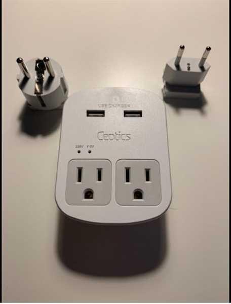 World Travel Adapter Kit With 2 USB Ports 2 Outlets Ceptics   36828 10985618958 F8b3e654 8f65 424f 90f5 3f44481f0341 