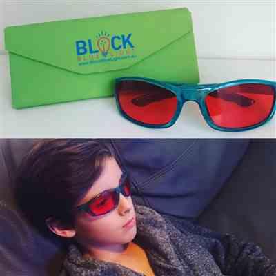 Carly K. verified customer review of Kids NightFall Blue Blocking Glasses