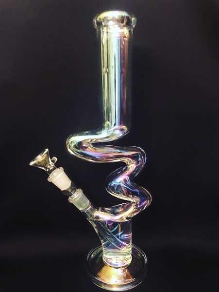 Chromatech Triple Zig Zag Glass Bong | Toker Supply Online Head Shop