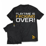 DEDICATED T-SHIRT PLAYTIME IS OVER 