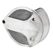 Fish Scale Air Cleaner Cover for S&S Super E/G - Semi Polished Product Image