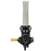 22mm Petcock Harley-Davidson Style - Black - Left Hand Outlet Product Image