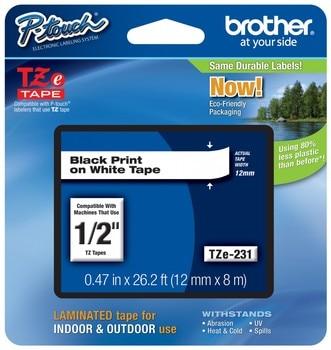 Details about   8PK Compatible with Brother PT-D600 Black on Clear Label Tape TZ141 TZe141 3/4" 