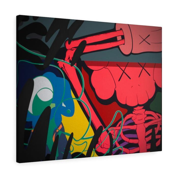 KAWS Red Bones Canvas – Hyped Art