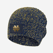 Notre Dame Fighting Irish Navy and Yellow Speckled Beanie Product Image