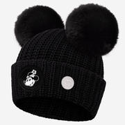 Minnie Mouse Disney 100th Black Double Pom Beanie Product Image