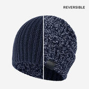 Navy and White Reversible Beanie Product Image