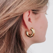 All Mine J-Hoop Earrings - WATERPROOF Product Image