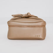 Holiday Gold Madelyn Bow Makeup Bag Wholesale Product Image