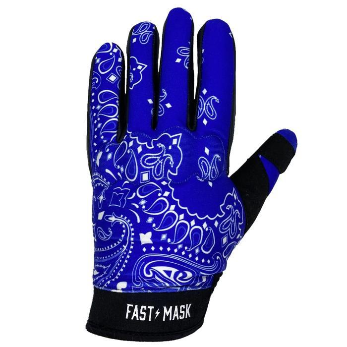 bandana print motorcycle gloves