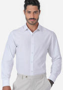 White Linen Blend Shirt Product Image