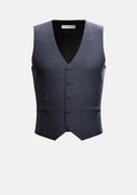 Grey Microcheck Vest Product Image