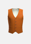 Burnt Orange Linen Vest Product Image