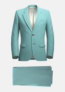 Ellis Light Teal Linen Blend Suit Product Image