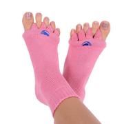 Toe Separator Alignment Sock，Foot Alignment Socks Yoga Gym Massage Toeless  Socks Pain Relief Improves Circulation Stretchy Happy Feet Socks for Women  Men 