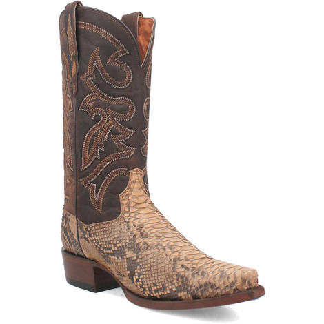 Dan Post Men's Ringold Genuine Caiman Tan 13” Leather Boot