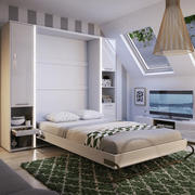 Soela Vertical Murphy Wall Bed | Double Bed with Storage Cabinets | CP-01 Product Image