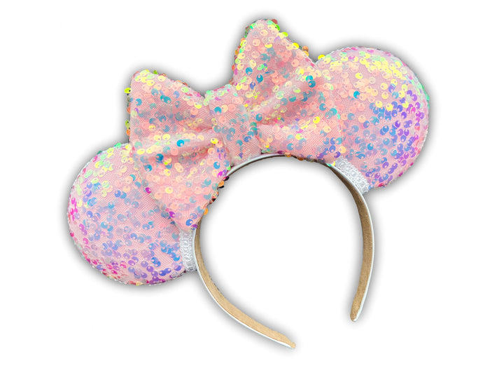 Cotton candy sequins ears