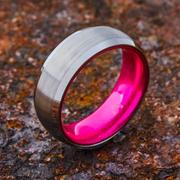 Tungsten Ring (Silver) - Resilient Pink Product Image