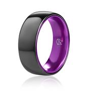 Black Ceramic Ring - Resilient Purple Product Image